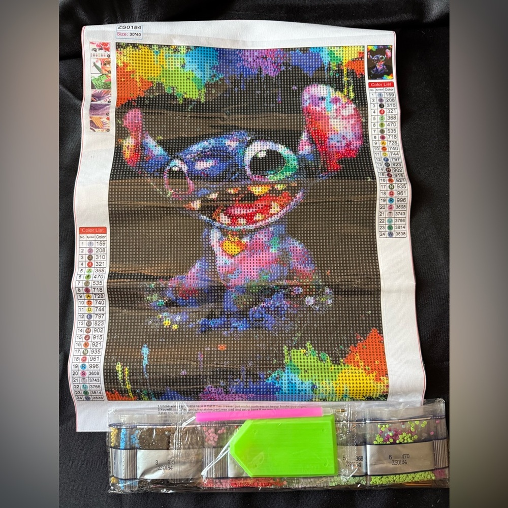 New Colorful Stitch Diamond Painting Canvas